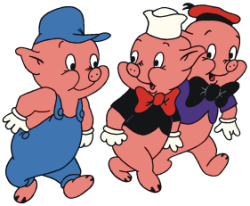 The 3 Little Pigs can teach you something about shadowing! Which little pig will you be?