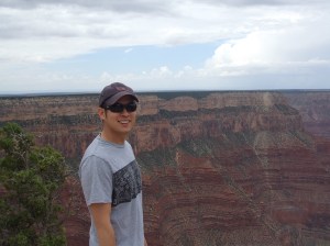 "Optometry affords me the time to pursue my love of travel. Here I am at the Grand Canyon."