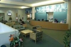 Patient reception at SCCO's on-campus Eye Care Center