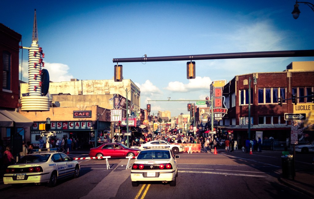 The beating heart of downtown Memphis, Tennessee: Beale Street.