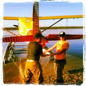 Bethel, Alaska and we get around by plane...