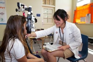 4th Year SCCO Student, Maggie Jan, at community clinic...