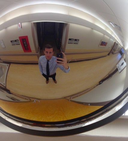 "Wandering the halls of the Veteran's Affairs Hospital..."