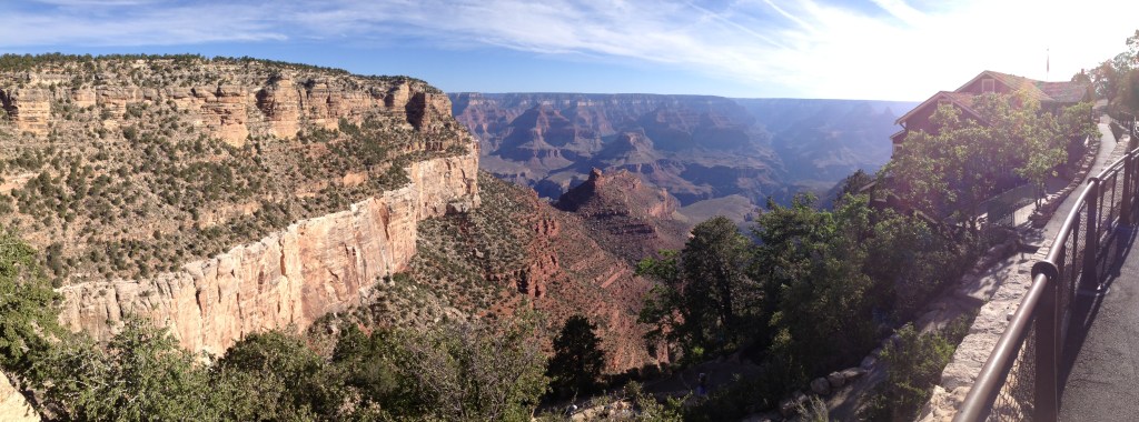 "View across the Grand Canyon visited while traveling through for rotations."
