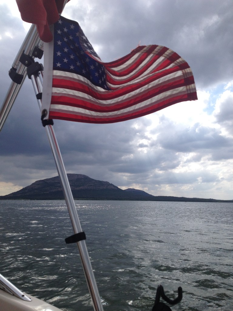"Boating on Lake Latonka on rotation in Lawton, OK."