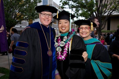 Left is Dr. Kevin Alexander, President of MBKU, Dr. Tim Ng (center) and me, Dr. Jane Ann Munroe (right) 
