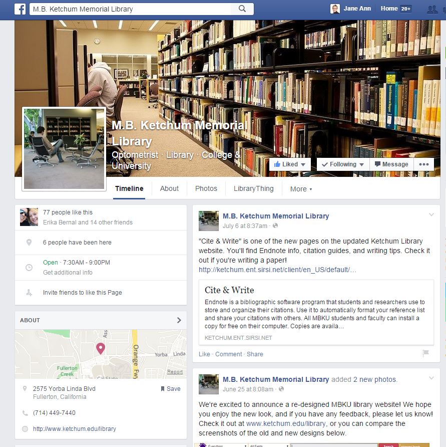 FB Page Library