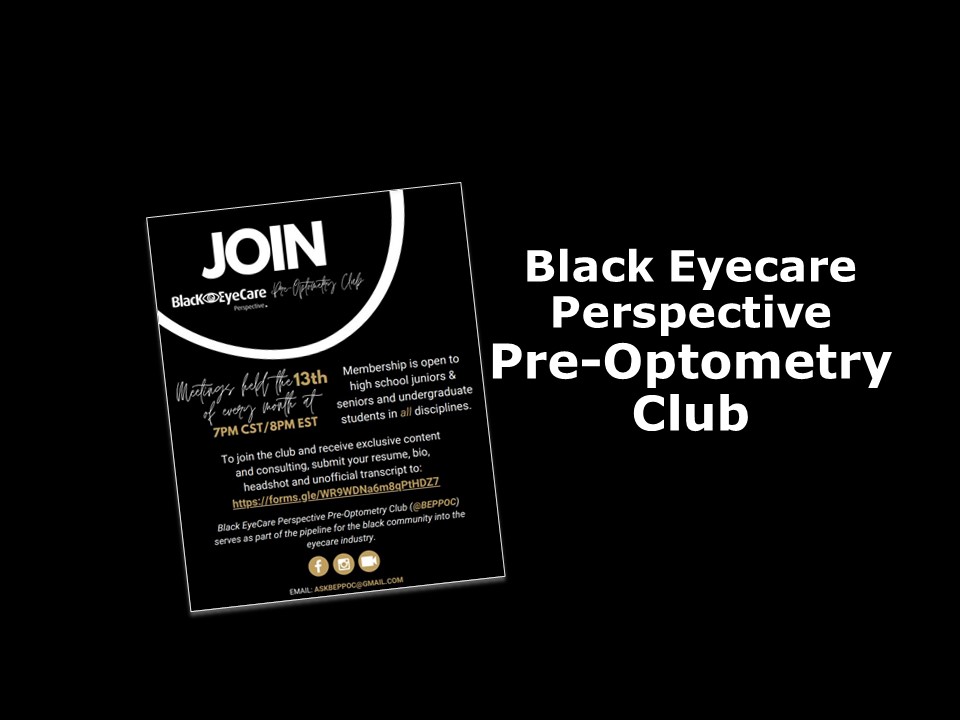 Resources for Black PreOptometry Students Optometry Admissions Blog